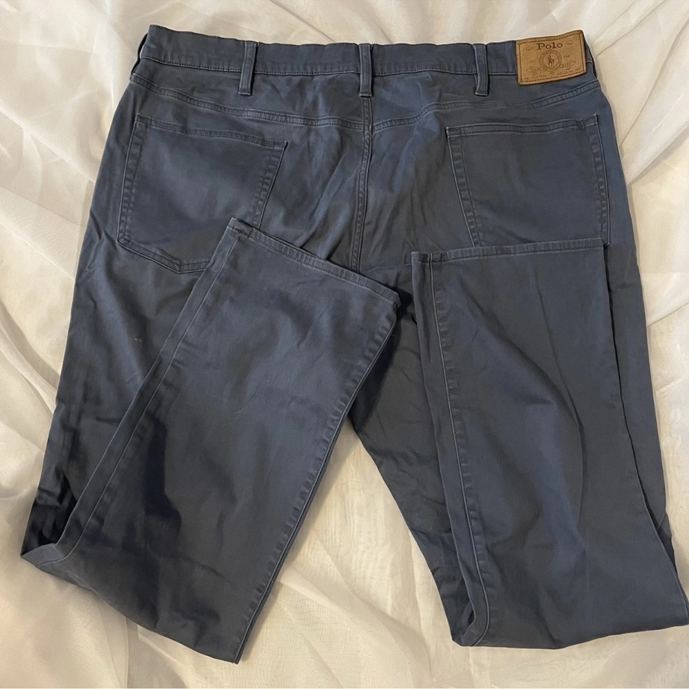 POLO RALPH LAUREN CHINO JEANS MEN'S VARICK STRAIGHT SLIM FIT SIZE 40 X 32 GREAT! - Picture 7 of 8